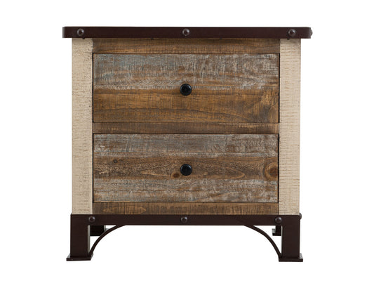 IFD - Antique Multicolor 2 Drawer Nightstand - IFD966NTST view 2