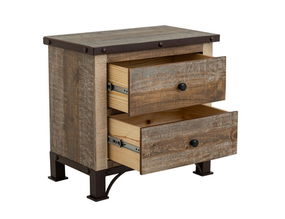 IFD - Antique Multicolor 2 Drawer Nightstand - IFD966NTST view 4