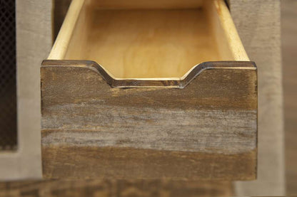 IFD - Antique Multicolor 2 Drawers Chair side Table - IFD9661CST veiw 4