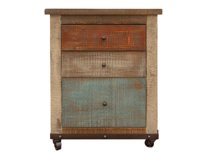 IFD - Antique Multicolor 3 Drawers File (Fits Letter & Legal Size) - IFD968FILE view 1