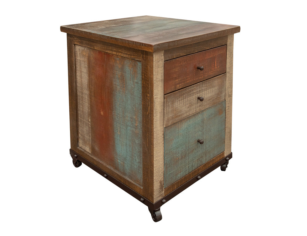 IFD - Antique Multicolor 3 Drawers File (Fits Letter & Legal Size) - IFD968FILE view 4