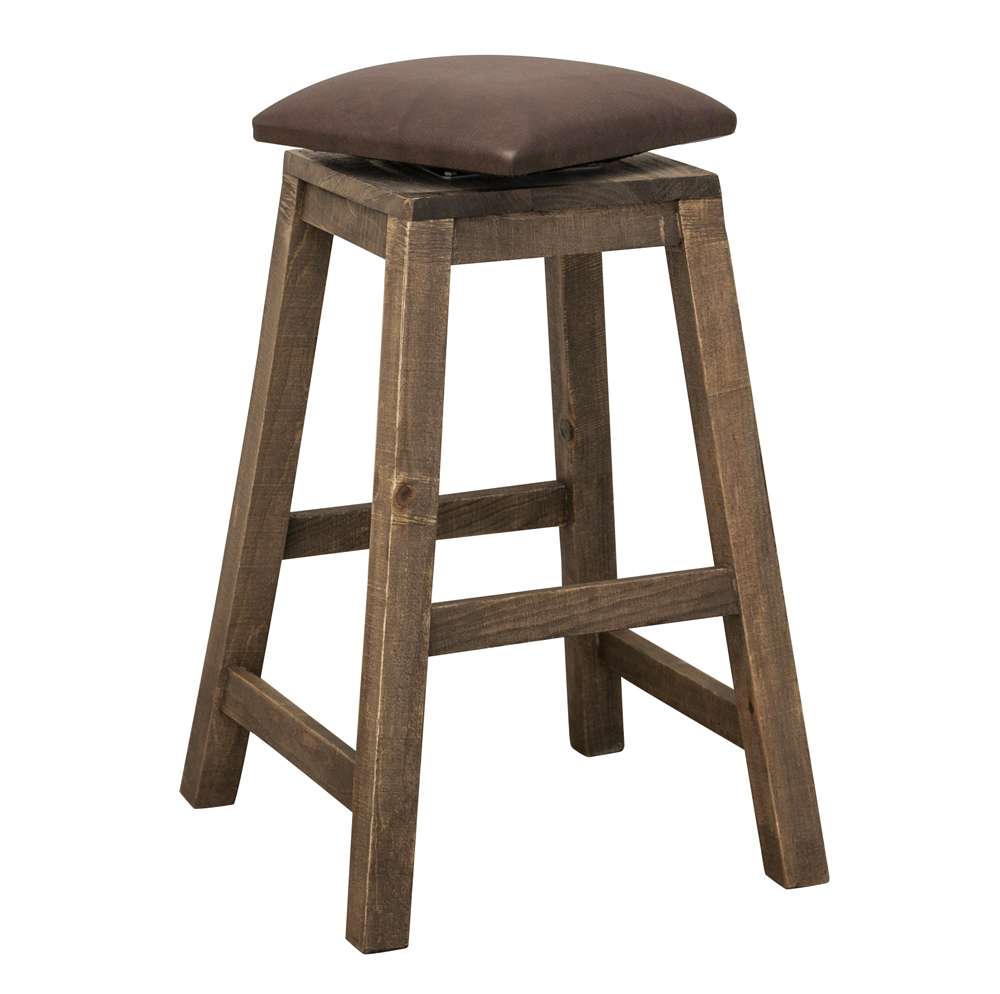 IFD - Antique Multicolor  30 Swivel Stool - w/Faux Leather Seat - IFD9671STL30 veiw 1