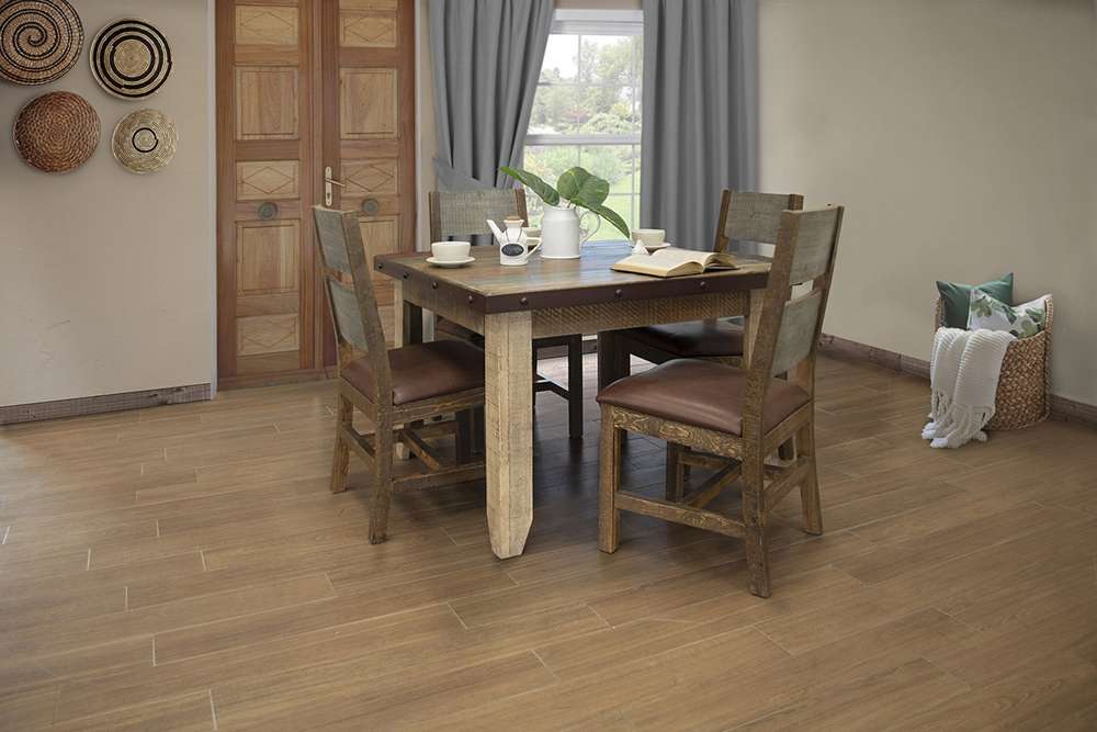 IFD - Antique Multicolor 42 Dining Table Antique MC - IFD9671TBL42 veiw 2