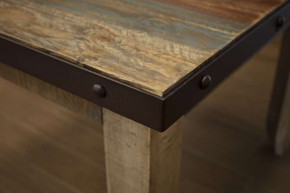 IFD - Antique Multicolor 42 Dining Table Antique MC - IFD9671TBL42 veiw 3