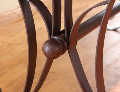 IFD - Antique Multicolor 79 Dining Table w/Iron Base - IFD962TABLE-MC view 4