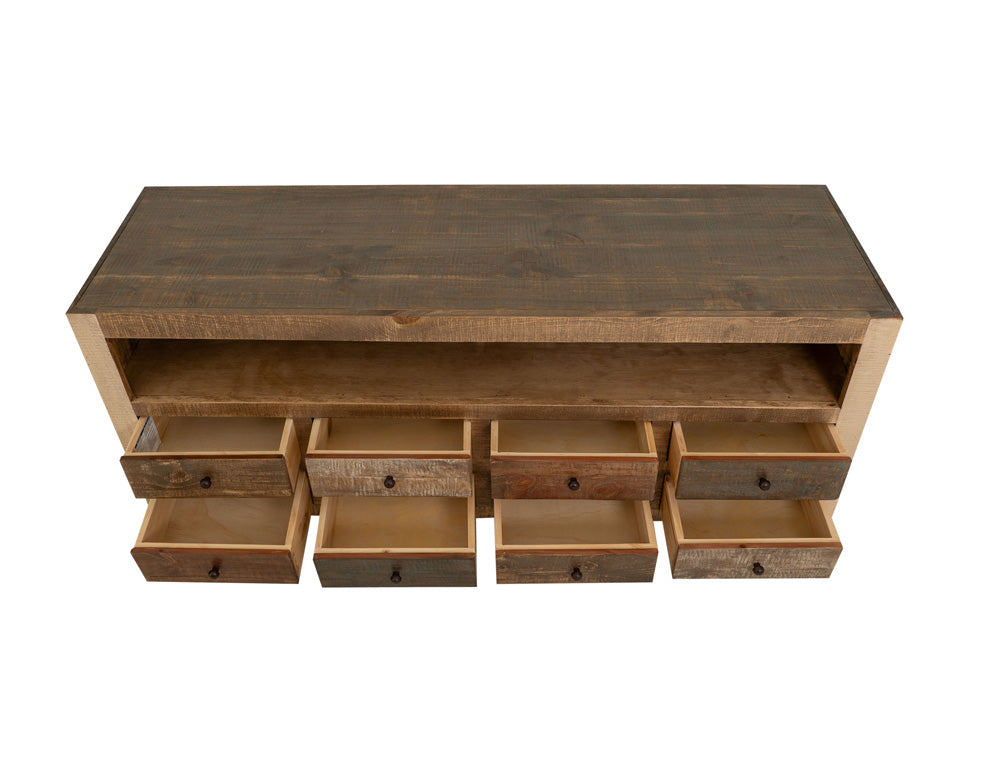 IFD - Antique Multicolor Antique Multi-color, 8 Drawer TV-Stand - IFD964STAND view 4