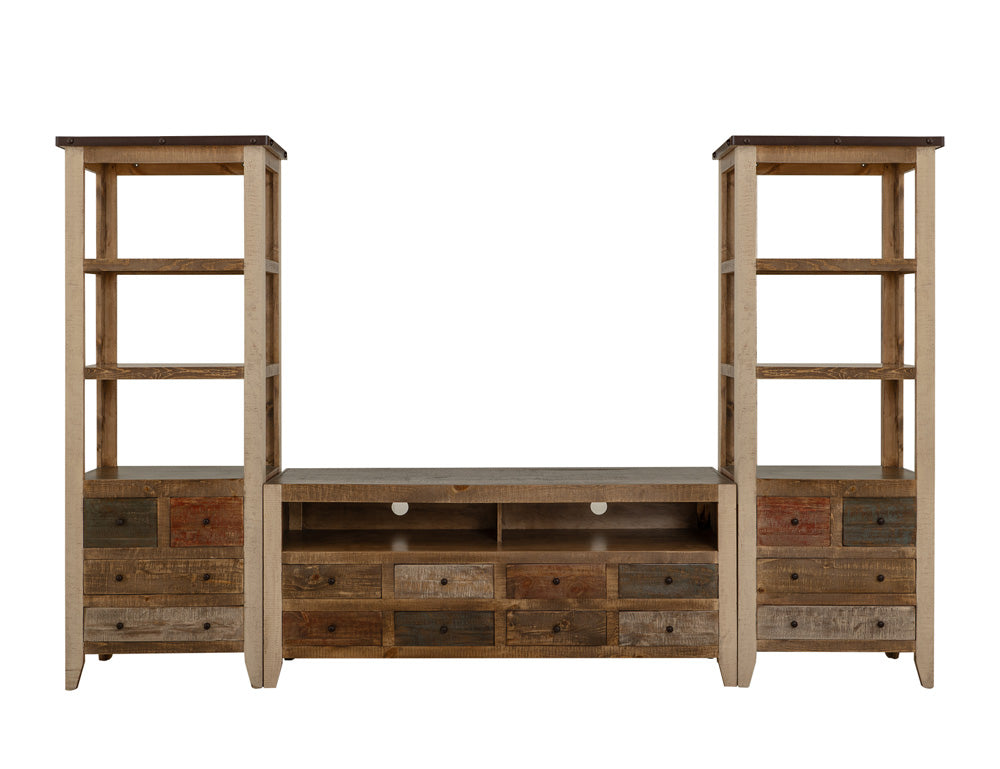 IFD - Antique Multicolor Antique Multi-color, 8 Drawer TV-Stand - IFD964STAND view 5