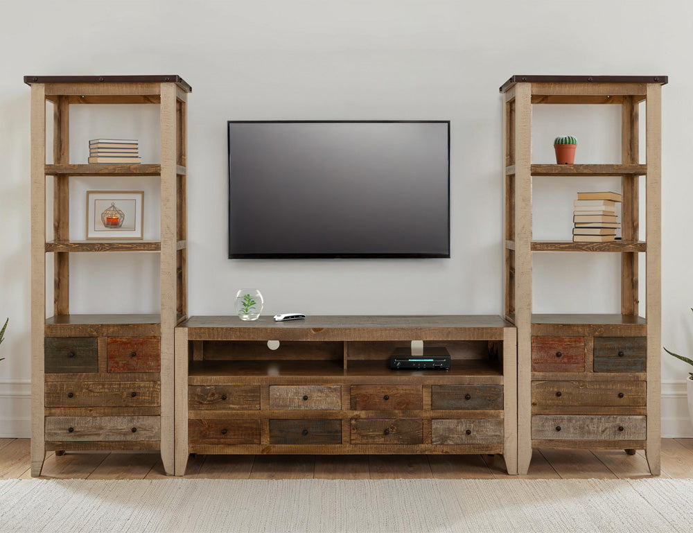 IFD - Antique Multicolor Antique Multi-color, 8 Drawer TV-Stand - IFD964STAND view 6