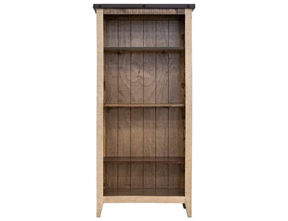 IFD - Antique Multicolor Bookcase, 12 Different Positions Available for Shelves (1 Middle Fixed Shelf + 2) - IFD966BKCS-70 view 2