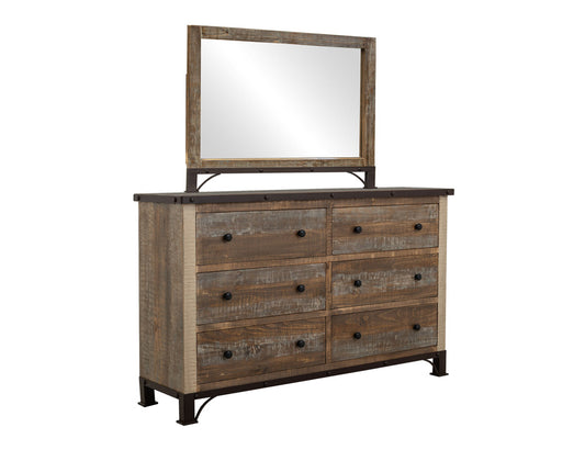 IFD - Antique Multicolor Mirror - IFD966MIRR view 2