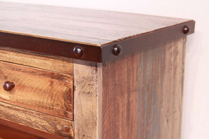 IFD - Antique Multicolor  Multicolor Server 2 Drawers, 2 Mesh Doors - IFD967SERV veiw 1