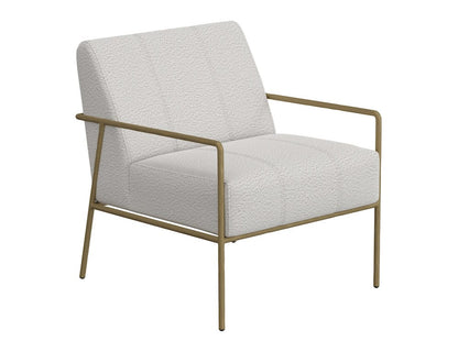 IFD  - Aragon  - Wooden Frame & Metal Base, Armchair  - Beige/Gold  - IUP611-ACH-101 view 1
