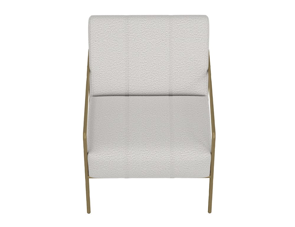 IFD  - Aragon  - Wooden Frame & Metal Base, Armchair  - Beige/Gold  - IUP611-ACH-101 view 4