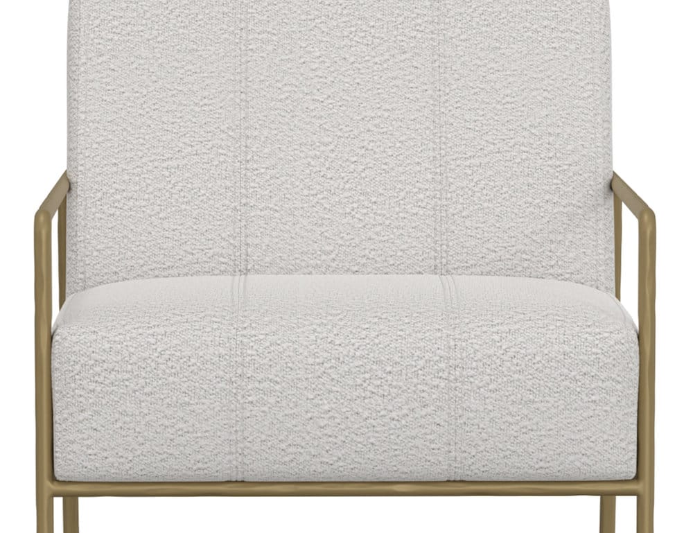 IFD  - Aragon  - Wooden Frame & Metal Base, Armchair  - Beige/Gold  - IUP611-ACH-101 view 7