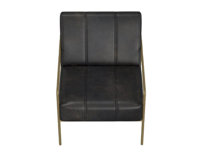 IFD  - Aragon  - Wooden Frame & Metal Base, Armchair  - Black  - IUP611-ACH-216 view 4