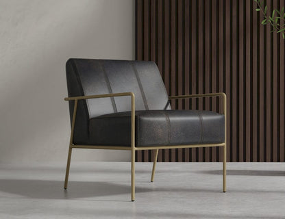 IFD  - Aragon  - Wooden Frame & Metal Base, Armchair  - Black  - IUP611-ACH-216 view 5