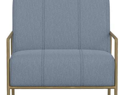 IFD  - Aragon  - Wooden Frame & Metal Base, Armchair  - Blue/Gold  - IUP611-ACH-190 view 6