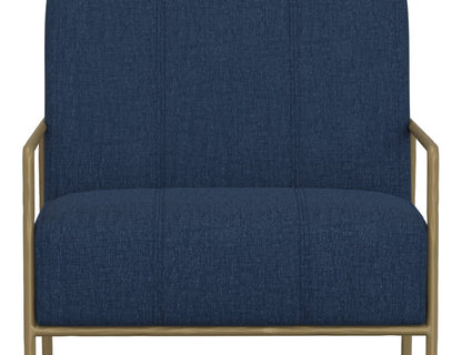 IFD  - Aragon  - Wooden Frame & Metal Base, Armchair  - Blue/Gold  - IUP611-ACH-221 view 7