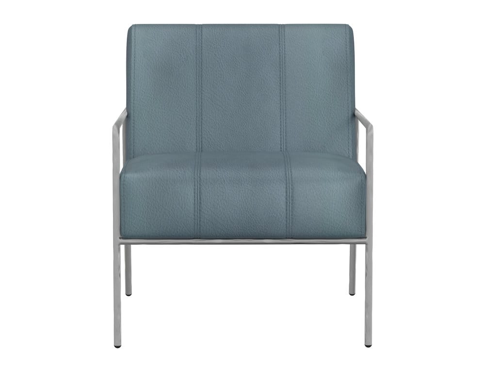 IFD  - Aragon  - Wooden Frame & Metal Base, Armchair  - Blue  - IUP611-ACH-233 view 2