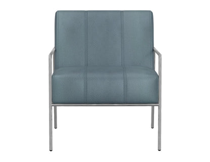IFD  - Aragon  - Wooden Frame & Metal Base, Armchair  - Blue  - IUP611-ACH-233 view 2