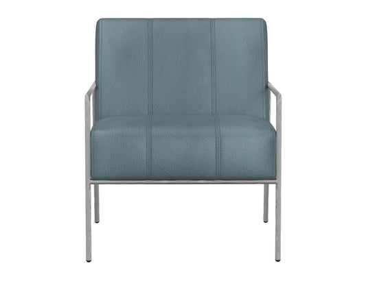 IFD  - Aragon  - Wooden Frame & Metal Base, Armchair  - Blue  - IUP611-ACH-233 view 2