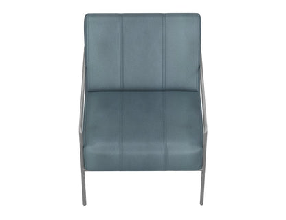 IFD  - Aragon  - Wooden Frame & Metal Base, Armchair  - Blue  - IUP611-ACH-233 view 4