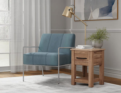 IFD  - Aragon  - Wooden Frame & Metal Base, Armchair  - Blue  - IUP611-ACH-233 view 5
