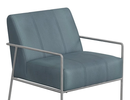 IFD  - Aragon  - Wooden Frame & Metal Base, Armchair  - Blue  - IUP611-ACH-233 view 6