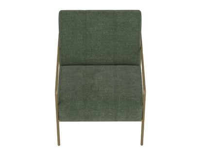IFD  - Aragon  - Wooden Frame & Metal Base, Armchair  - Green/Gold  - IUP611-ACH-111 view 4