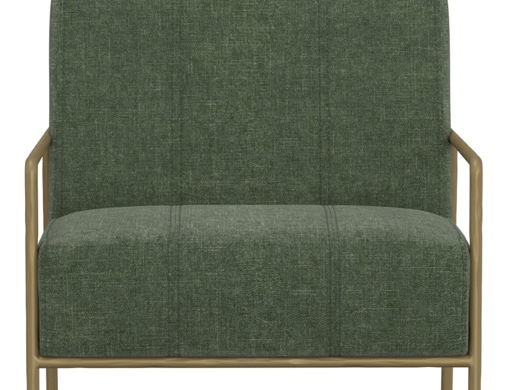 IFD  - Aragon  - Wooden Frame & Metal Base, Armchair  - Green/Gold  - IUP611-ACH-111 view 7