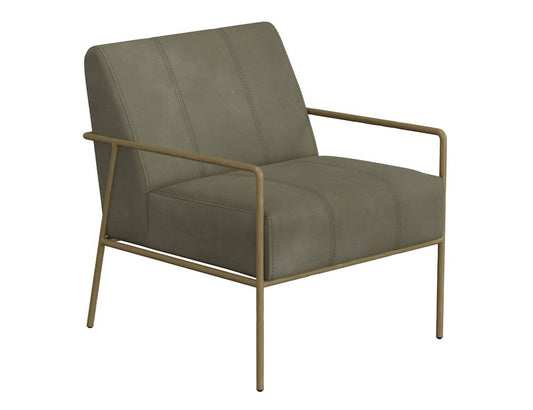 IFD  - Aragon  - Wooden Frame & Metal Base, Armchair  - Green  - IUP611-ACH-232 view 1