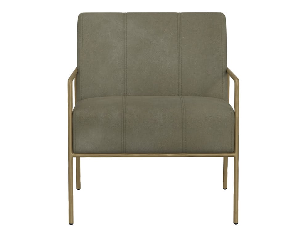IFD  - Aragon  - Wooden Frame & Metal Base, Armchair  - Green  - IUP611-ACH-232 view 2