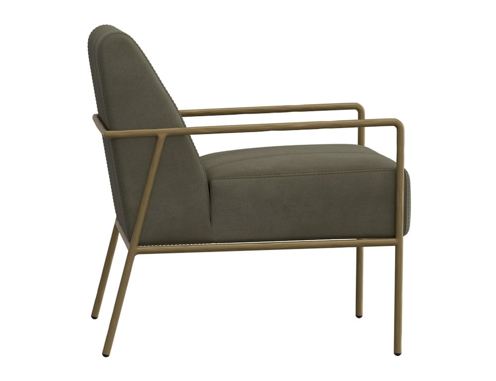IFD  - Aragon  - Wooden Frame & Metal Base, Armchair  - Green  - IUP611-ACH-232 view 3