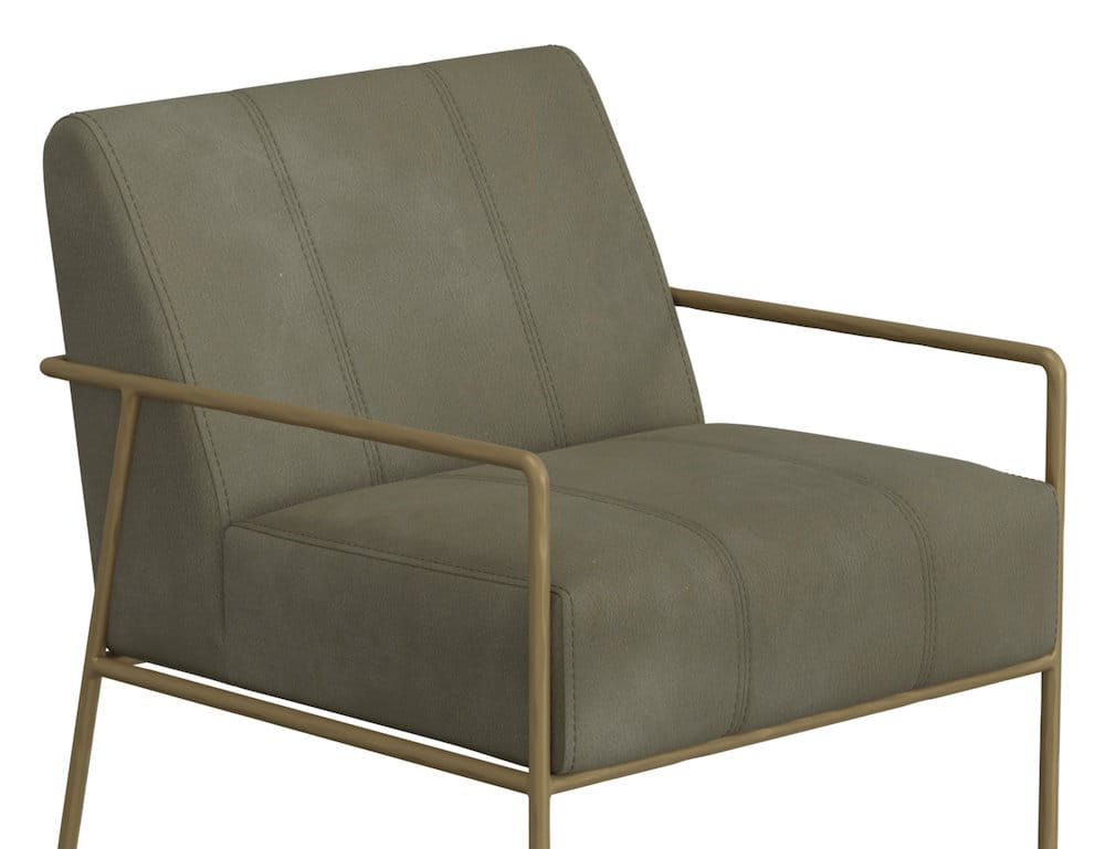 IFD  - Aragon  - Wooden Frame & Metal Base, Armchair  - Green  - IUP611-ACH-232 view 6