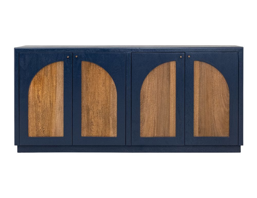 IFD - Arcadia - 4 Door Console in Dark Blue - IFD2471CNSDK view 2