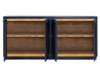 IFD - Arcadia - 4 Door Console in Dark Blue - IFD2471CNSDK view 3