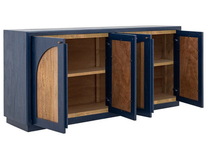 IFD - Arcadia - 4 Door Console in Dark Blue - IFD2471CNSDK view 4