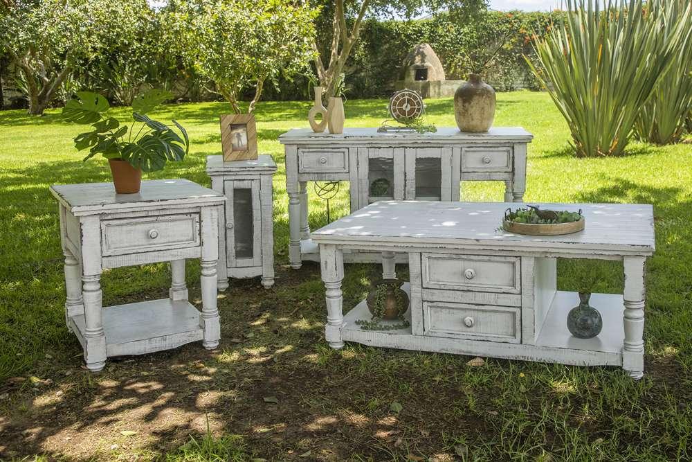 IFD - Aruba 1 Door, Chair Side Table w/ White Finish - IFD7331CSTWT veiw 3
