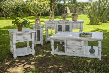 IFD - Aruba 1 Door, Chair Side Table w/ White Finish - IFD7331CSTWT veiw 3
