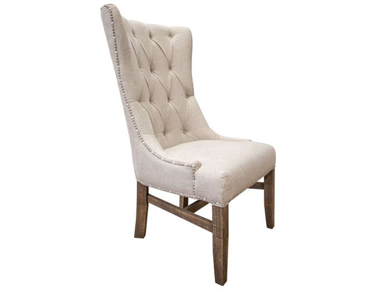 IFD - Aruba Tufted Back Side Chair w/ a Nailhead Trim (Set of 2) - IFD7332CHR veiw 1