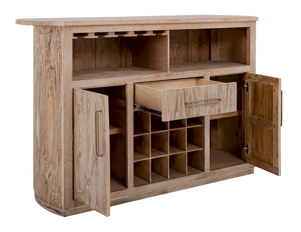 IFD  - Balam  - 1-Drawer, 2-Door Bar with Wine Grid  - IFD4321BAR view 3