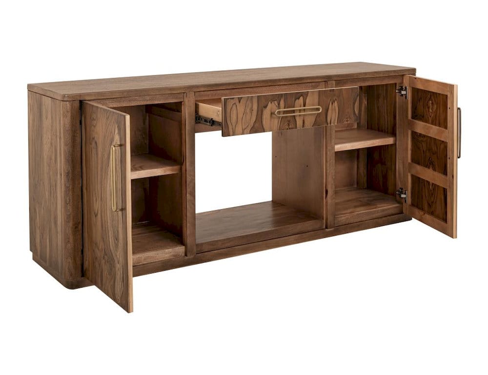 IFD  - Balam  - 1 Drawer & 2 Door, TV Stand with Electric Fireplace Insert  - IFD4221STNFP view 3
