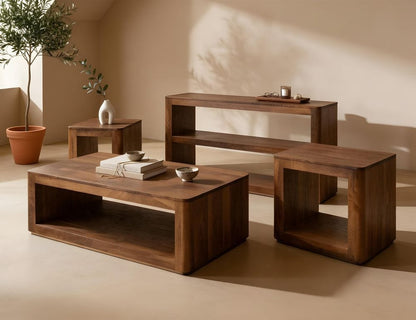IFD - Balam - 1 Shelf, Chairside Table in Brown - IFD4223CST view 3