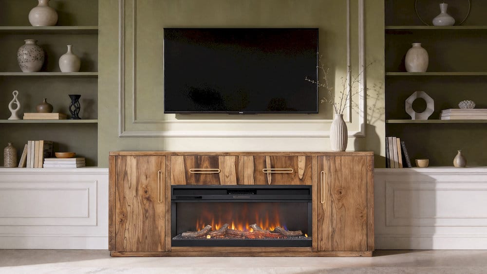 IFD  - Balam  - 2 Drawer & 2 Door TV Stand, 80" for Fireplace  - IFD4221STF80 view 7