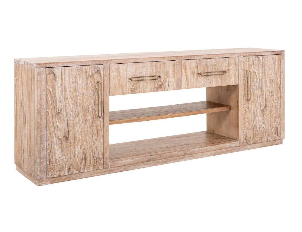 IFD  - Balam  - 2 Drawer & 2 Door TV Stand, 80" for Fireplace  - IFD4321STF80 view 5