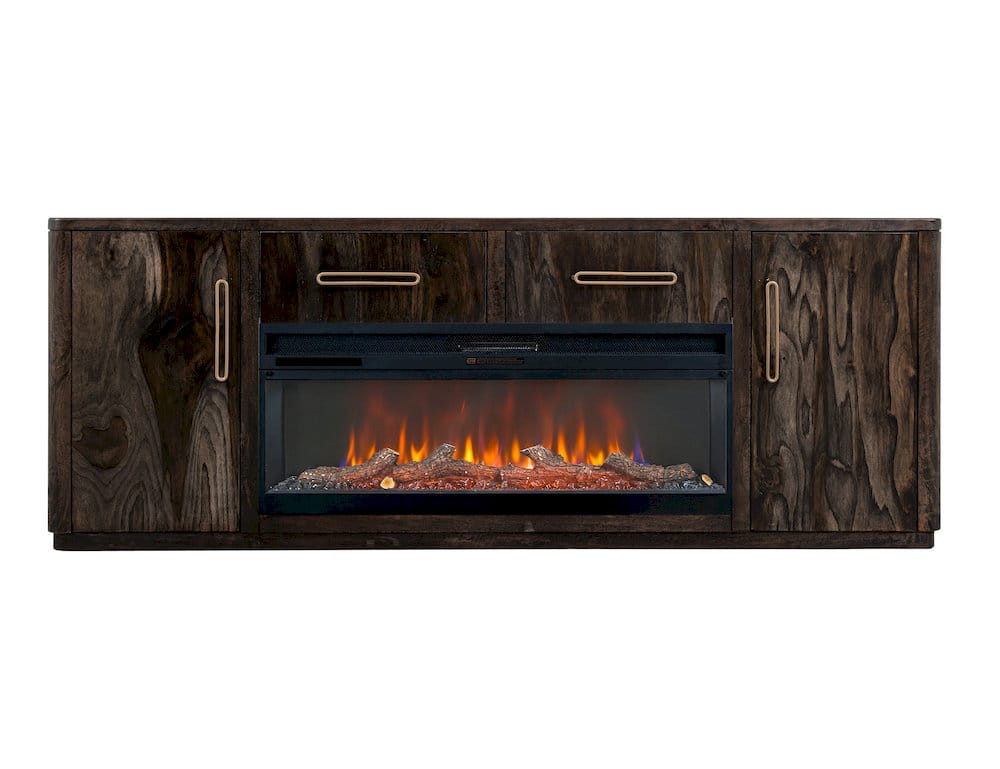 IFD  - Balam  - 2 Drawer & 2 Door TV Stand, 80" for Fireplace  - IFD4421STF80 view 2