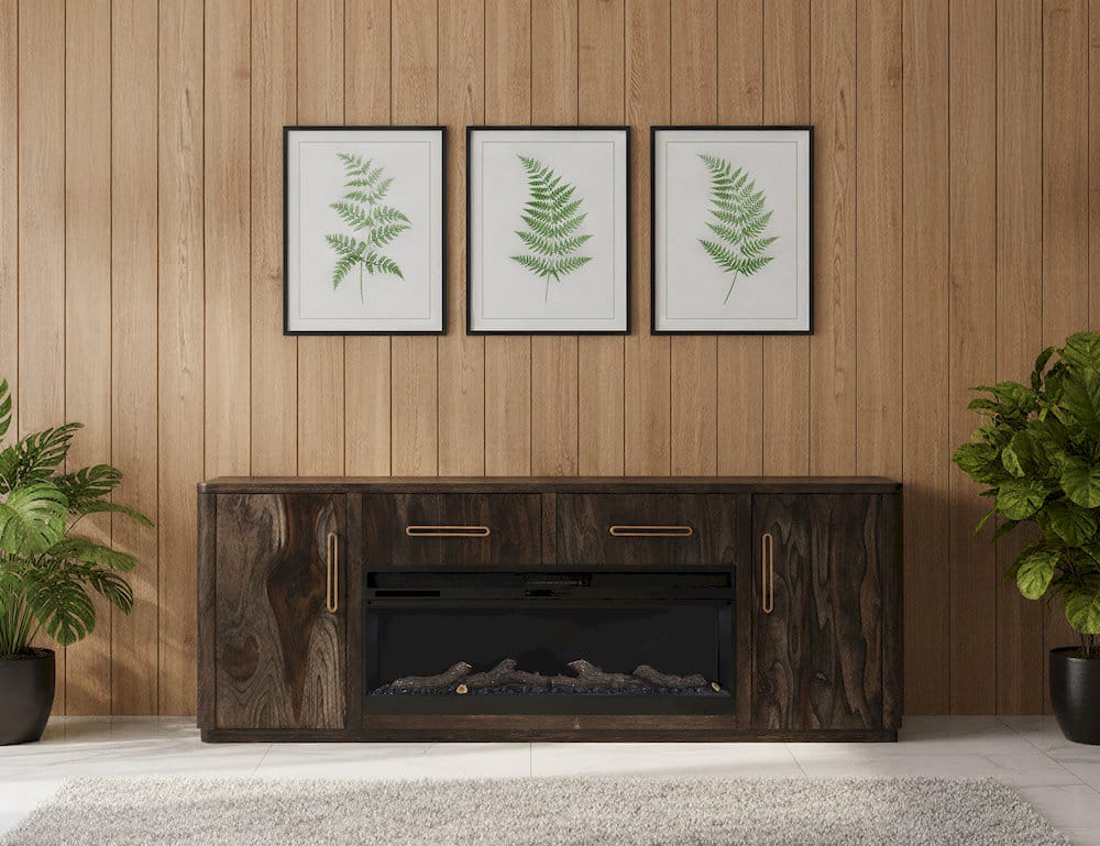 IFD  - Balam  - 2 Drawer & 2 Door TV Stand, 80" for Fireplace  - IFD4421STF80 view 7