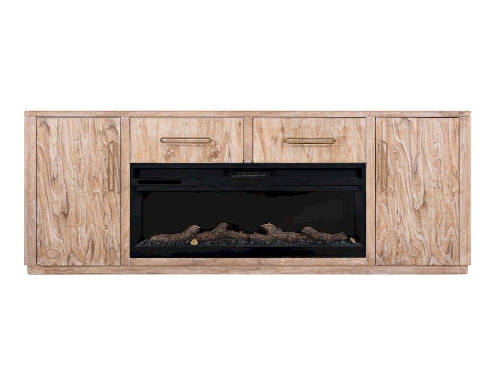 IFD  - Balam  - 2 Drawer & 2 Door TV Stand, 80" with Electric Fireplace Insert  - IFD4321STNFP80 view 1