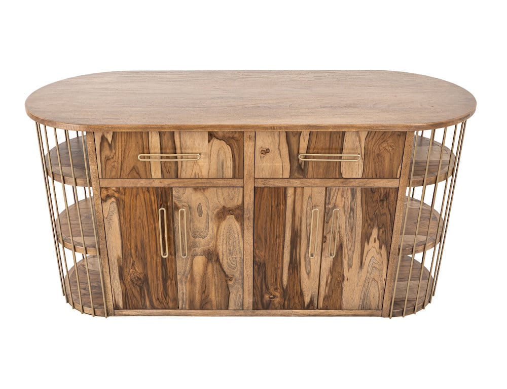 IFD  - Balam  - 2 Drawer & 4 Door, 6 Shelf Kitchen Island  - IFD4221KSL view 1