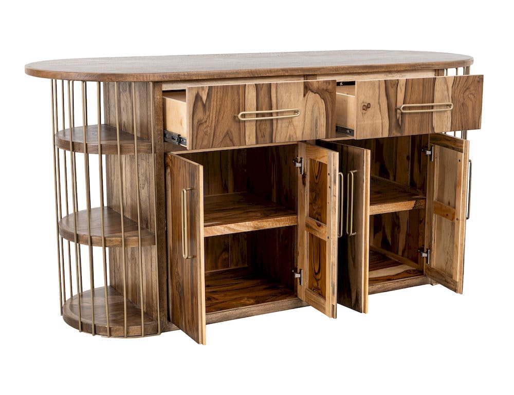 IFD  - Balam  - 2 Drawer & 4 Door, 6 Shelf Kitchen Island  - IFD4221KSL view 4